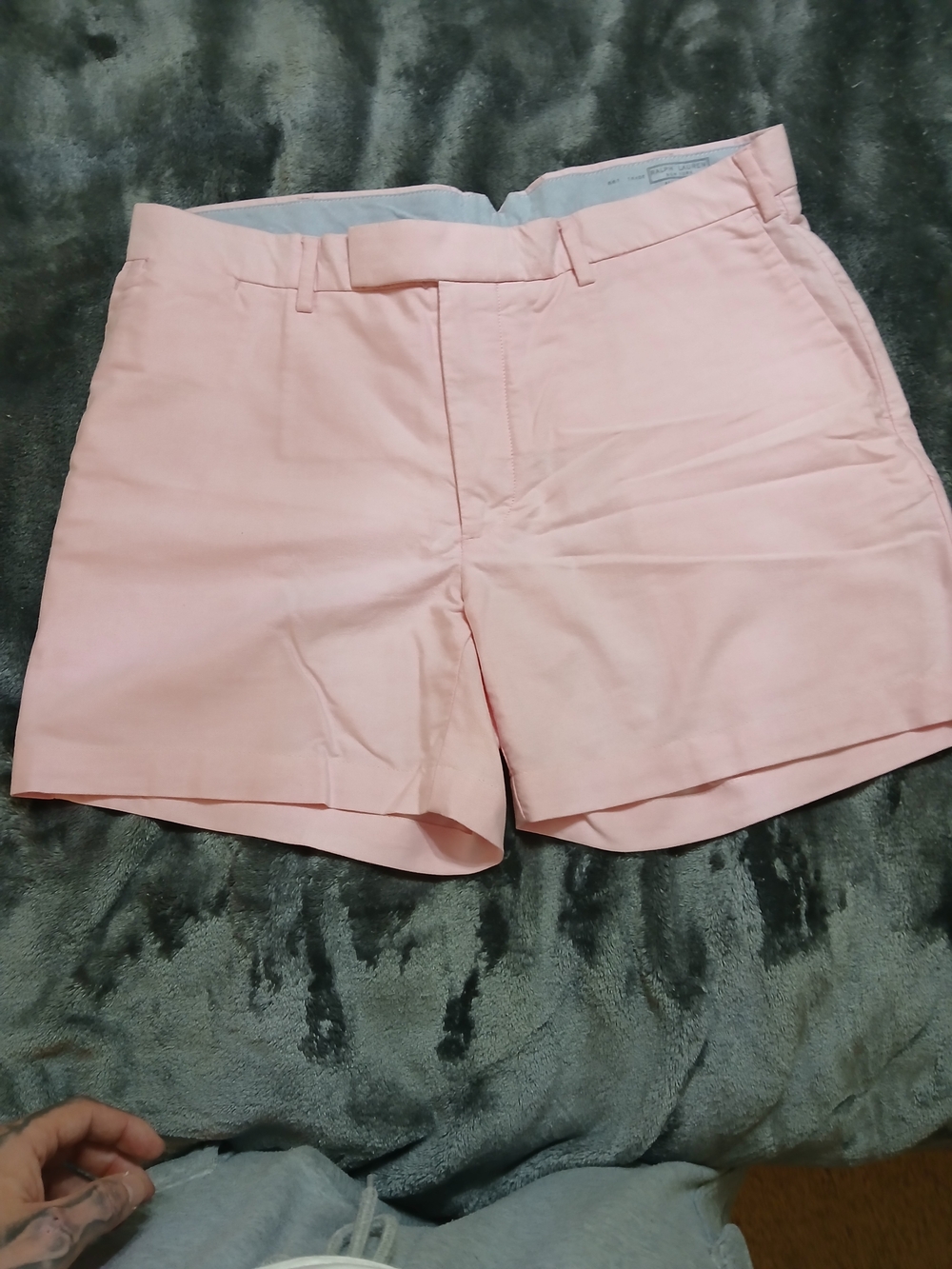 Ralph Lauren Soft Pink Tailored Bermuda Shorts